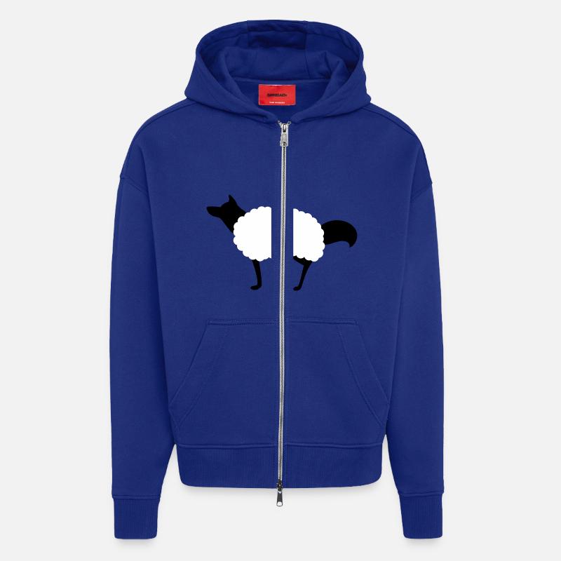 Wolf mit Schafspelz - Zip Hoodie - made by SPREAD - Iconic Blue