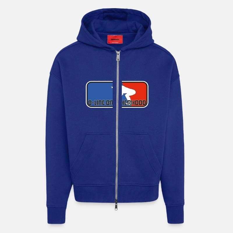 Confrérie d’Oline - Veste à capuche bio épaisse oversize fabriqué en UE - Iconic Blue