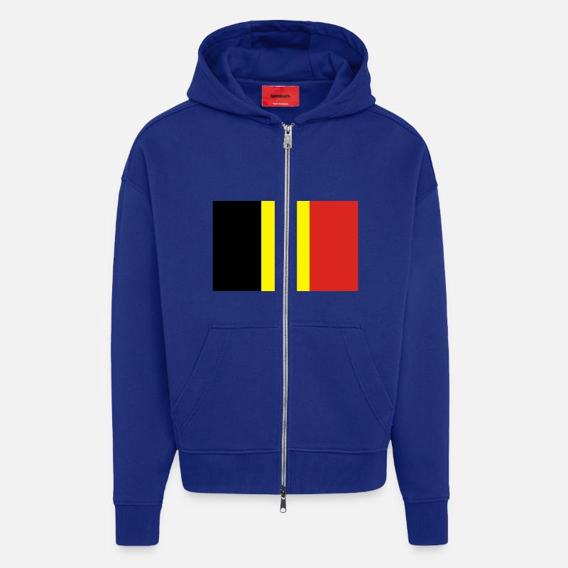 Belgien - Zip Hoodie - made by SPREAD - Iconic Blue