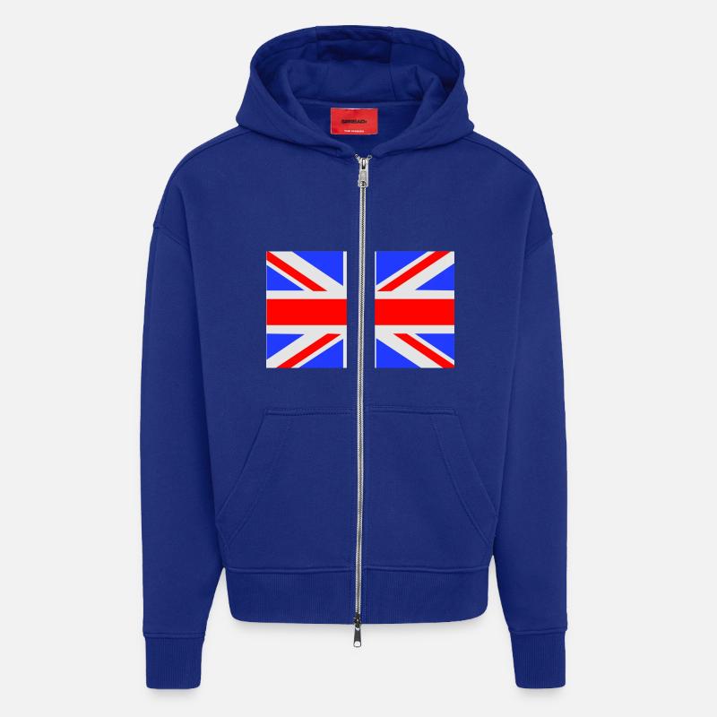 UK - Zip Hoodie - made by SPREAD - Iconic Blue