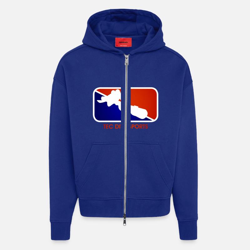 Technical Diving - Zip Hoodie - made by SPREAD - Iconic Blue