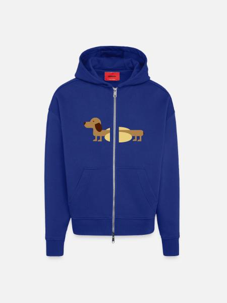 Hot-Dog - Zip Hoodie - made by SPREAD - Iconic Blue