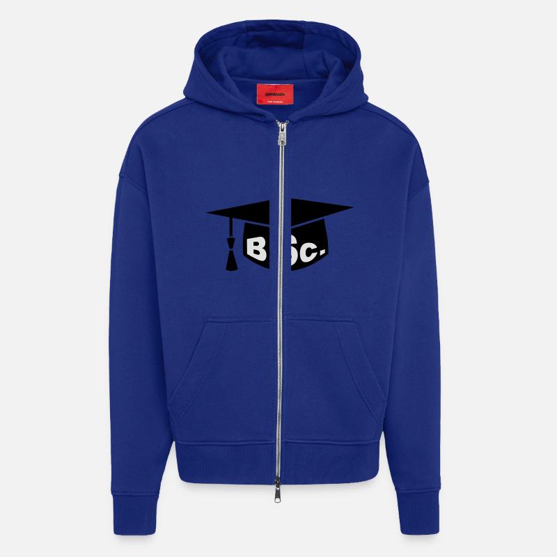 Doktorhut - Bachelor - Zip Hoodie - made by SPREAD - Iconic Blue