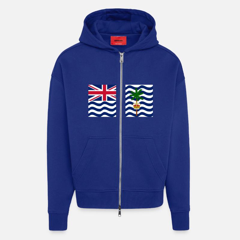 Britisches Territorium im Indischen Ozean - Zip Hoodie - made by SPREAD - Iconic Blue