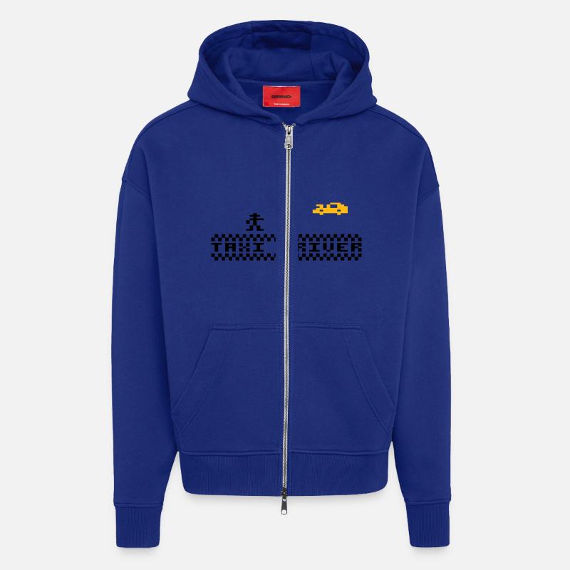 cabdriver - Veste à capuche bio épaisse oversize fabriqué en UE - Iconic Blue