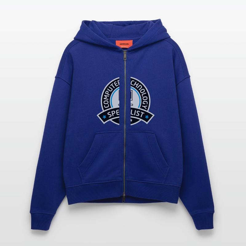 computer technology specialist Zip Hoodie - made by SPREAD