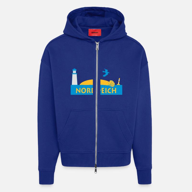 norddeich - Zip Hoodie - made by SPREAD - Iconic Blue