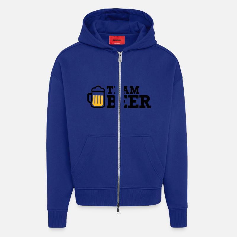 Bier - Zip Hoodie - made by SPREAD - Iconic Blue