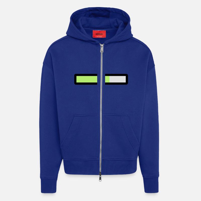 loading - Veste à capuche bio épaisse oversize fabriqué en UE - Iconic Blue