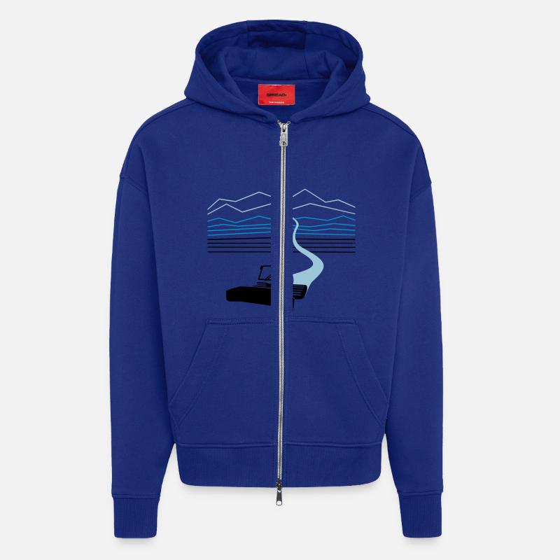 SOMMERDIENST! - Zip Hoodie - made by SPREAD - Iconic Blue