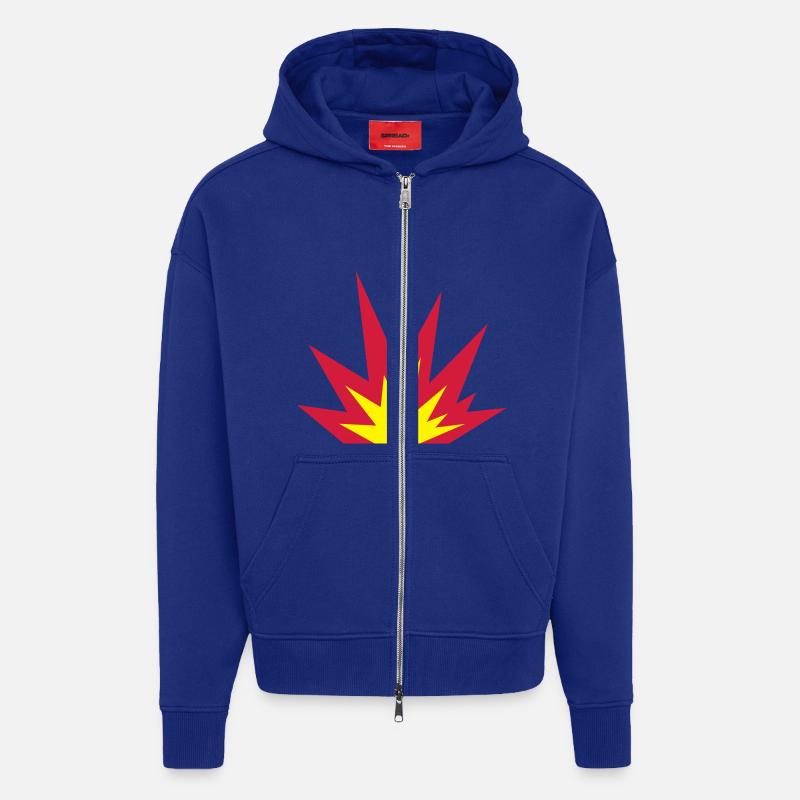 Explosion - Zip Hoodie - made by SPREAD - Iconic Blue
