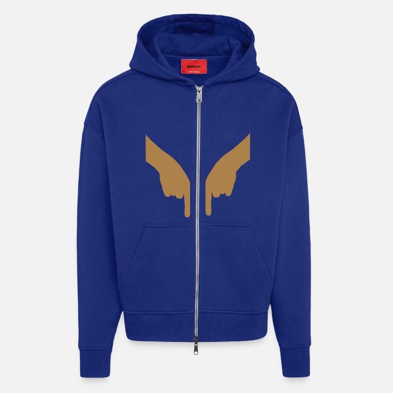 Beachvolleyball Handzeichen - Zip Hoodie - made by SPREAD - Iconic Blue
