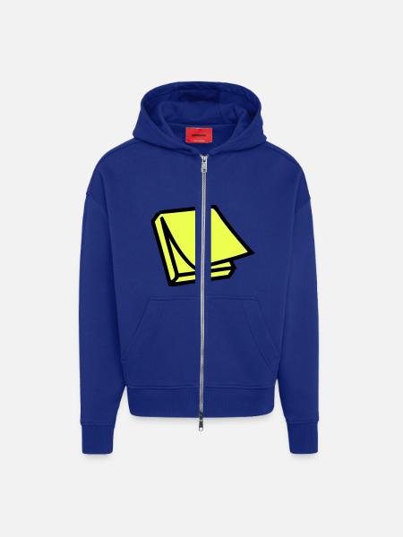 Postit - Zip Hoodie - made by SPREAD - Iconic Blue