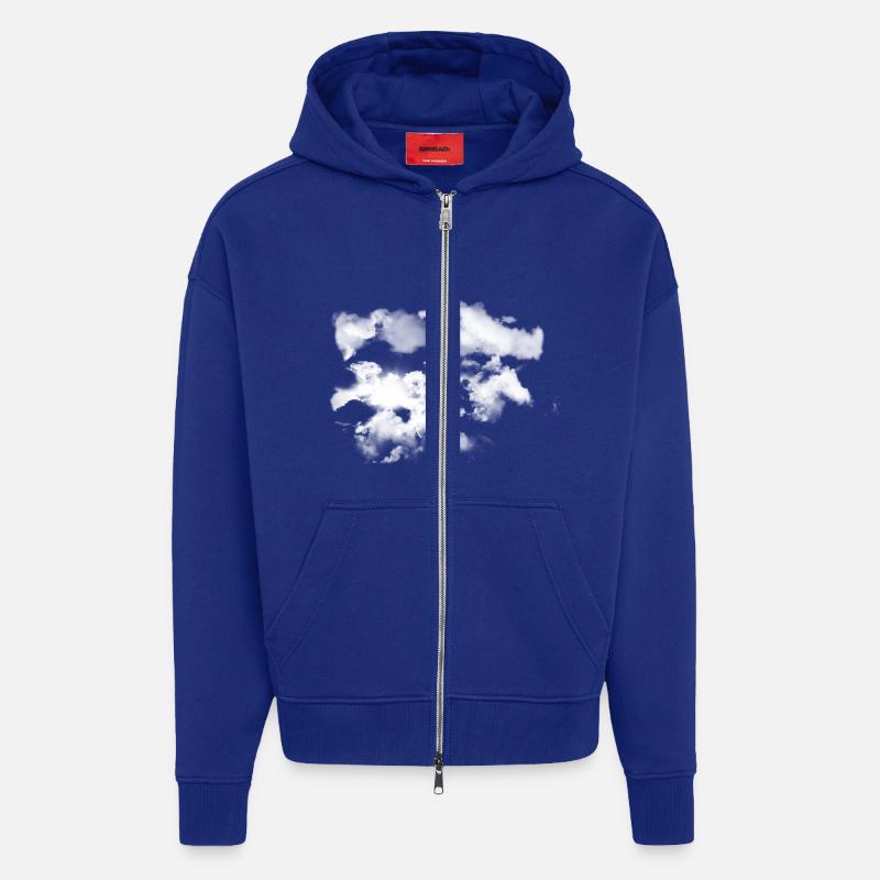 Summer Clouds - Zip Hoodie - made by SPREAD - Iconic Blue