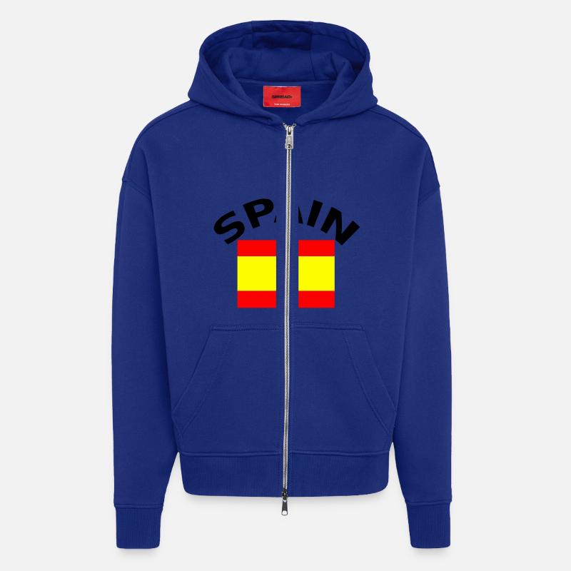 Spain - Zip Hoodie - made by SPREAD - Iconic Blue
