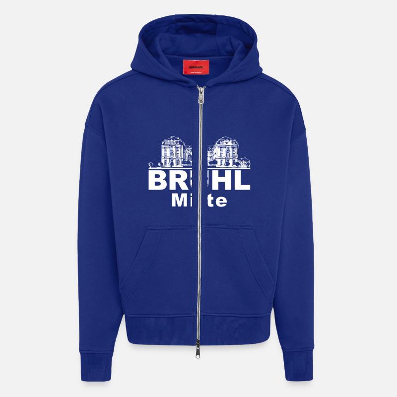 Brühl-Mitte - Zip Hoodie - made by SPREAD - Iconic Blue