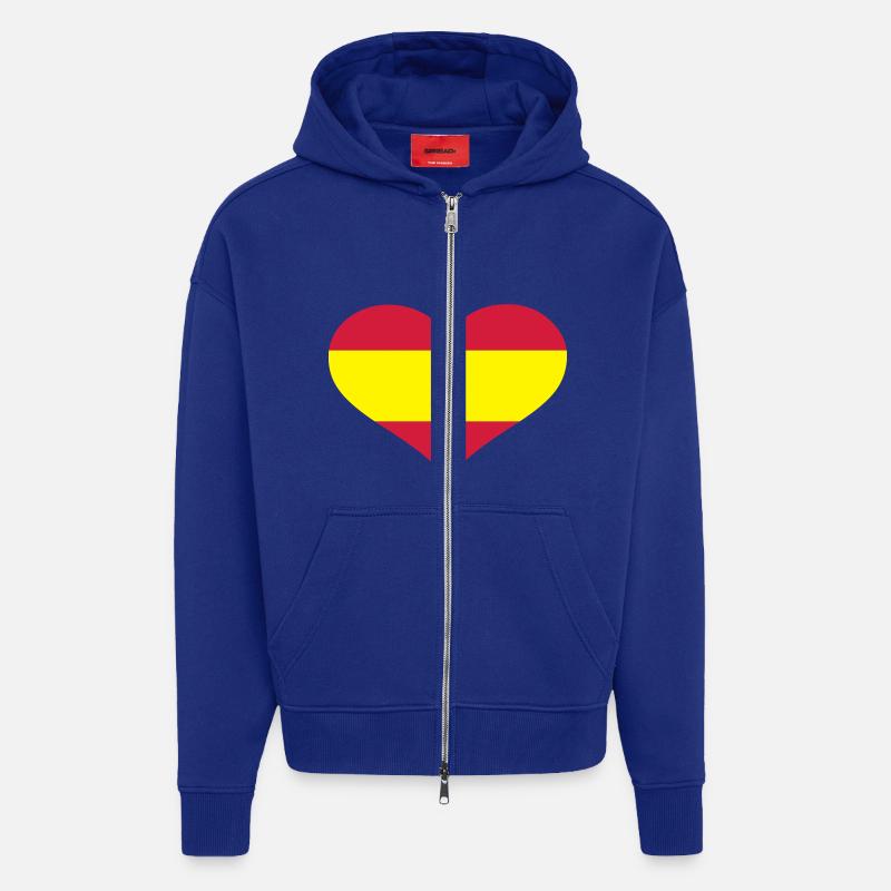 Spanien - Zip Hoodie - made by SPREAD - Iconic Blue