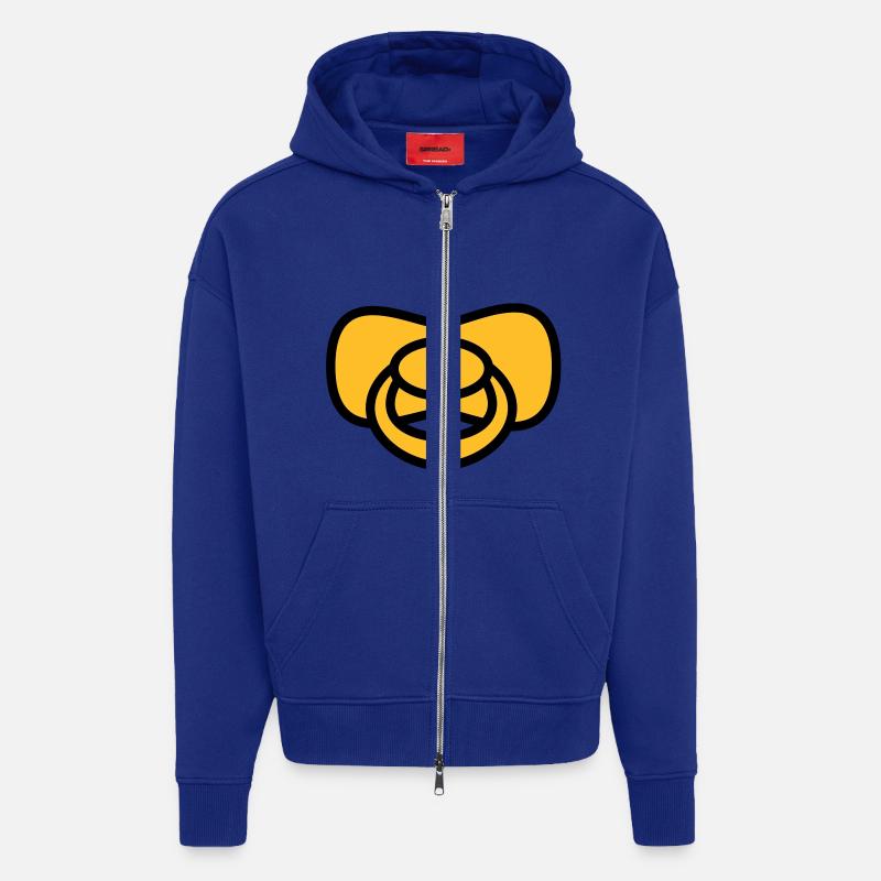 soother - Veste à capuche bio épaisse oversize fabriqué en UE - Iconic Blue