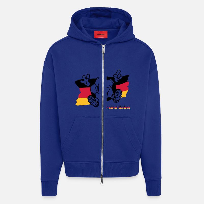 (ichdabei4) - Zip Hoodie - made by SPREAD - Iconic Blue