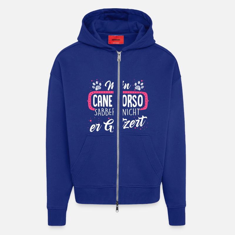 CANE-CORSO - sabber - Zip Hoodie - made by SPREAD - Iconic Blue