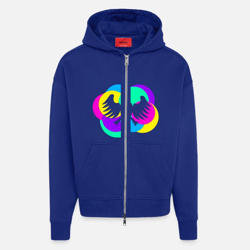 Schützenfest Vogel bunt - Zip Hoodie - made by SPREAD - Iconic Blue