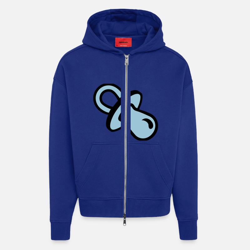 Schnuller - Zip Hoodie - made by SPREAD - Iconic Blue