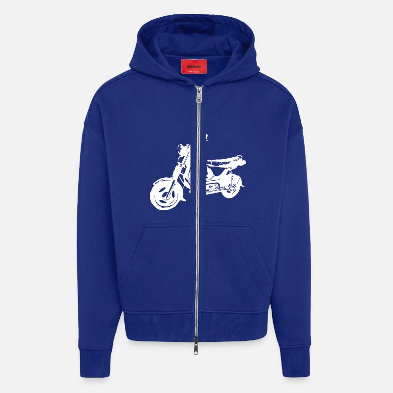 Simson SR50 - Zip Hoodie - made by SPREAD - Iconic Blue