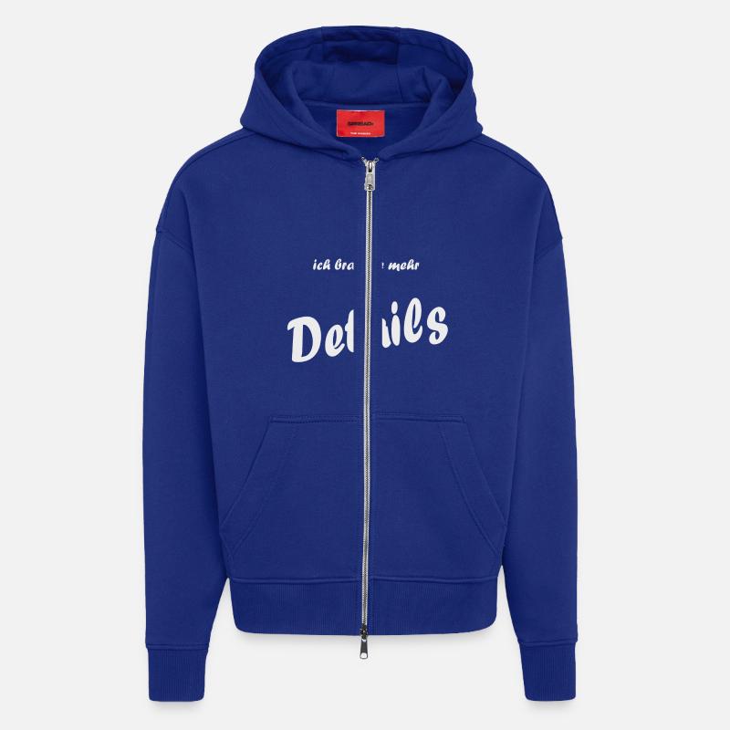 Details Hell - Zip Hoodie - made by SPREAD - Iconic Blue
