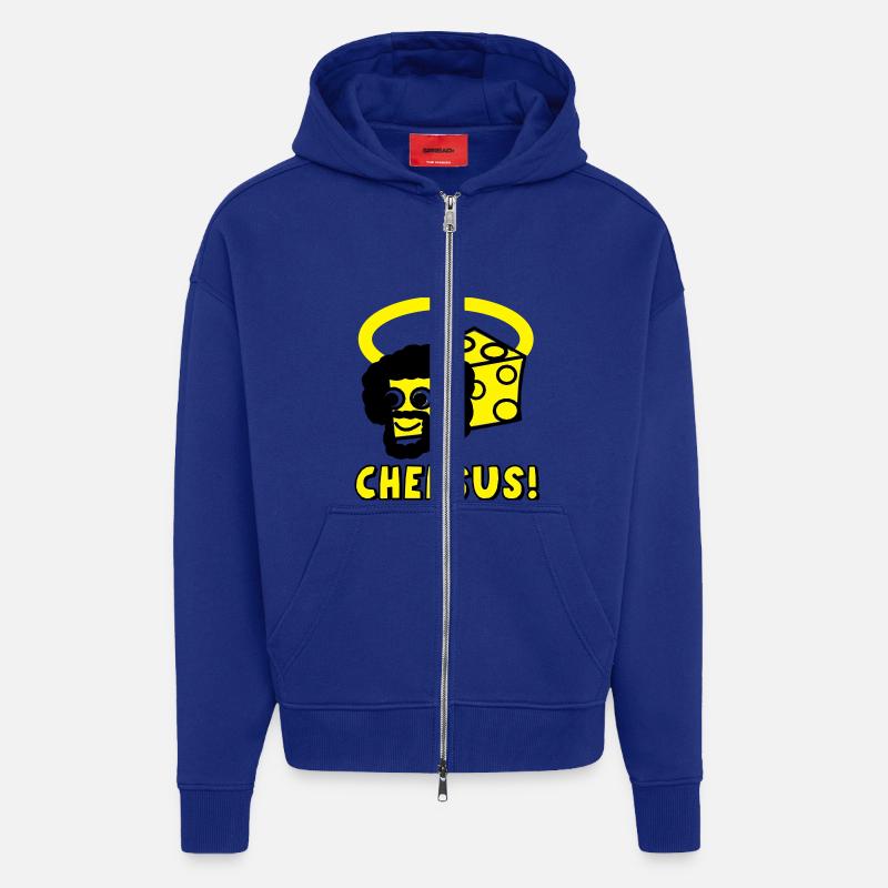 Cheesus - Zip Hoodie - made by SPREAD - Iconic Blue