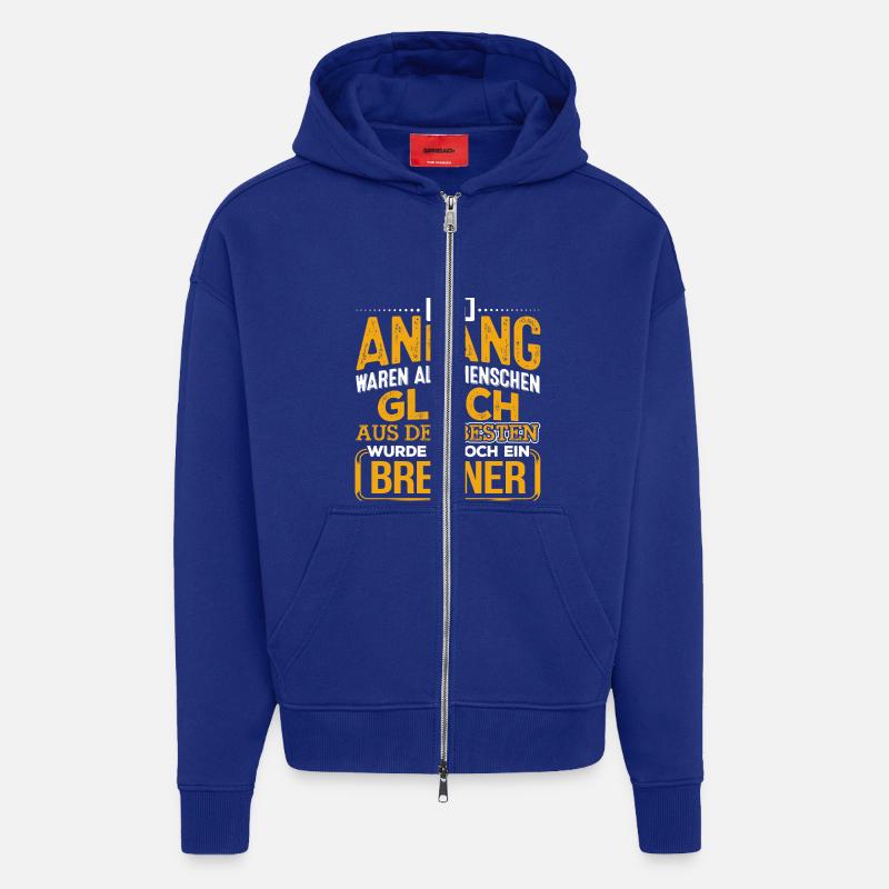 BRENNER - Der Beste - Zip Hoodie - made by SPREAD - Iconic Blue