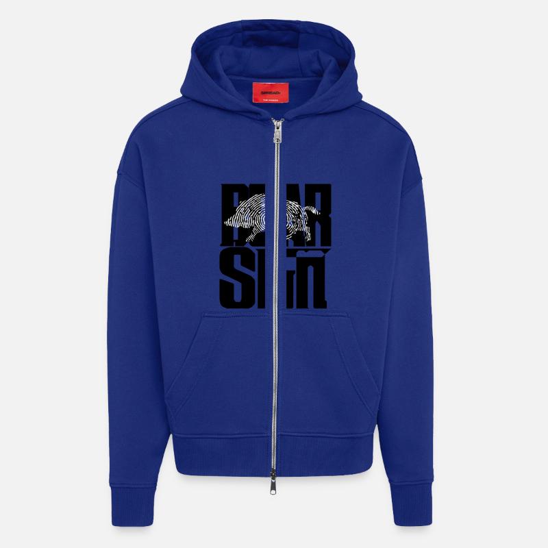 Zeichen Eber - Zip Hoodie - made by SPREAD - Iconic Blue