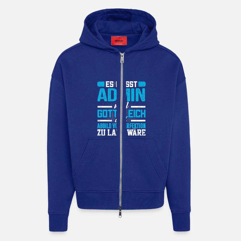 ADMIN - Perfekt - Zip Hoodie - made by SPREAD - Iconic Blue