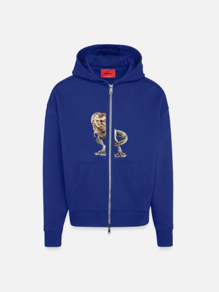T-Rex - Zip Hoodie - made by SPREAD - Iconic Blue