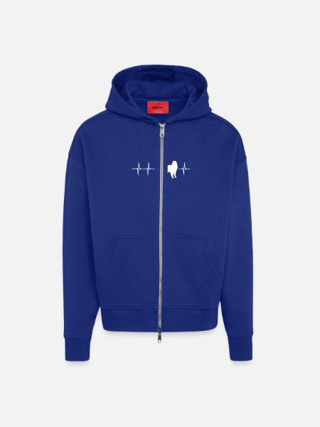 Funny Groenendaeler Gift Idea - Zip Hoodie - made by SPREAD - Iconic Blue