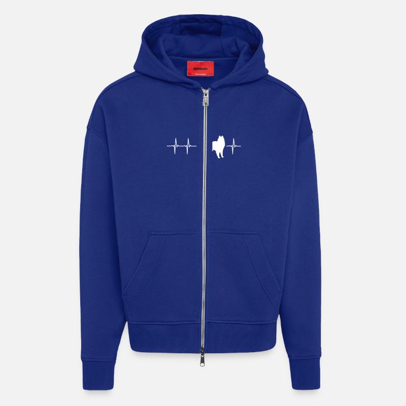 Funny Groenendaeler Gift Idea - Zip Hoodie - made by SPREAD - Iconic Blue