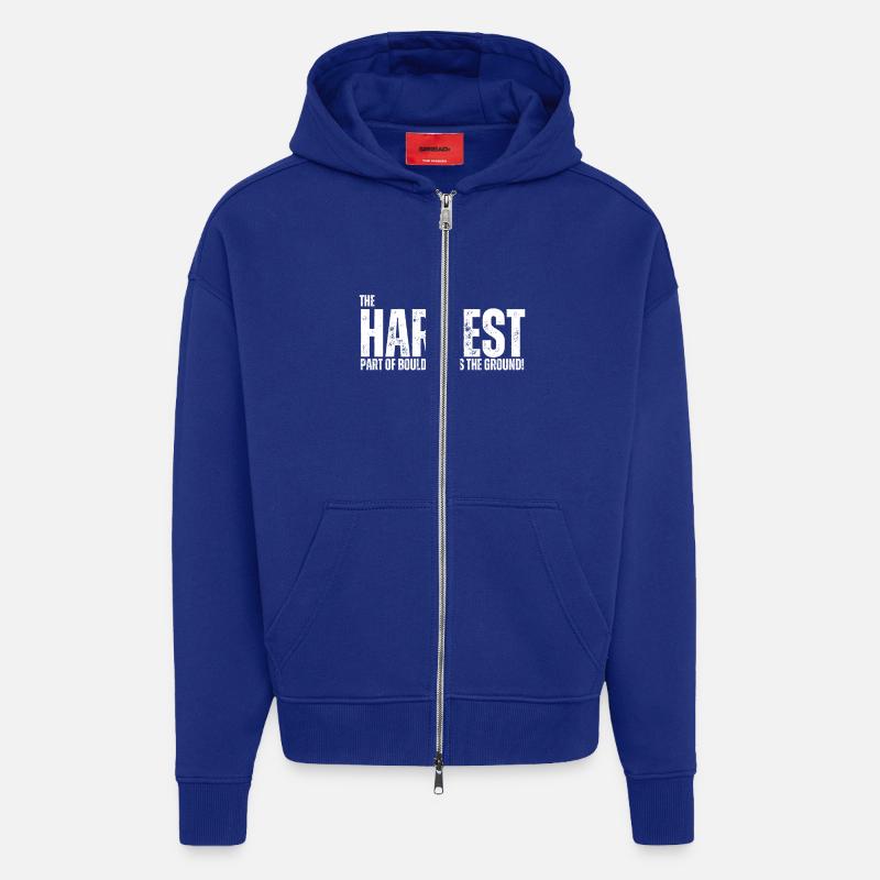 Bouldern Boulderer Boulder - Zip Hoodie - made by SPREAD - Iconic Blue