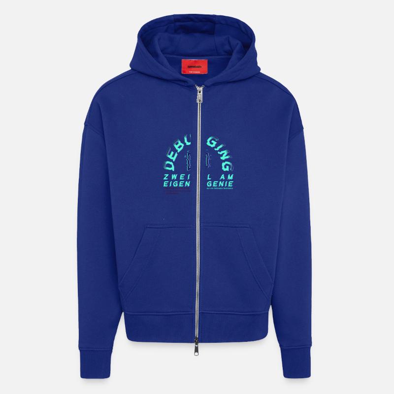 Debugging; Zweifel am eigenen Genie - Zip Hoodie - made by SPREAD - Iconic Blue