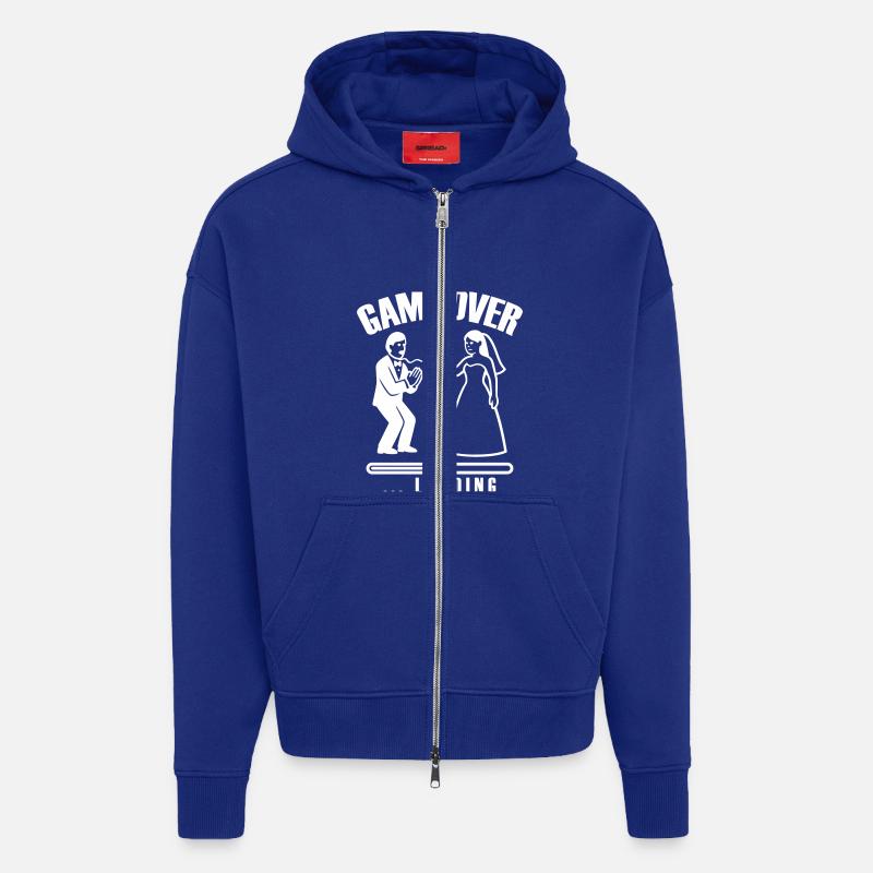 Game Over Loading Hochzeit - Zip Hoodie - made by SPREAD - Iconic Blue