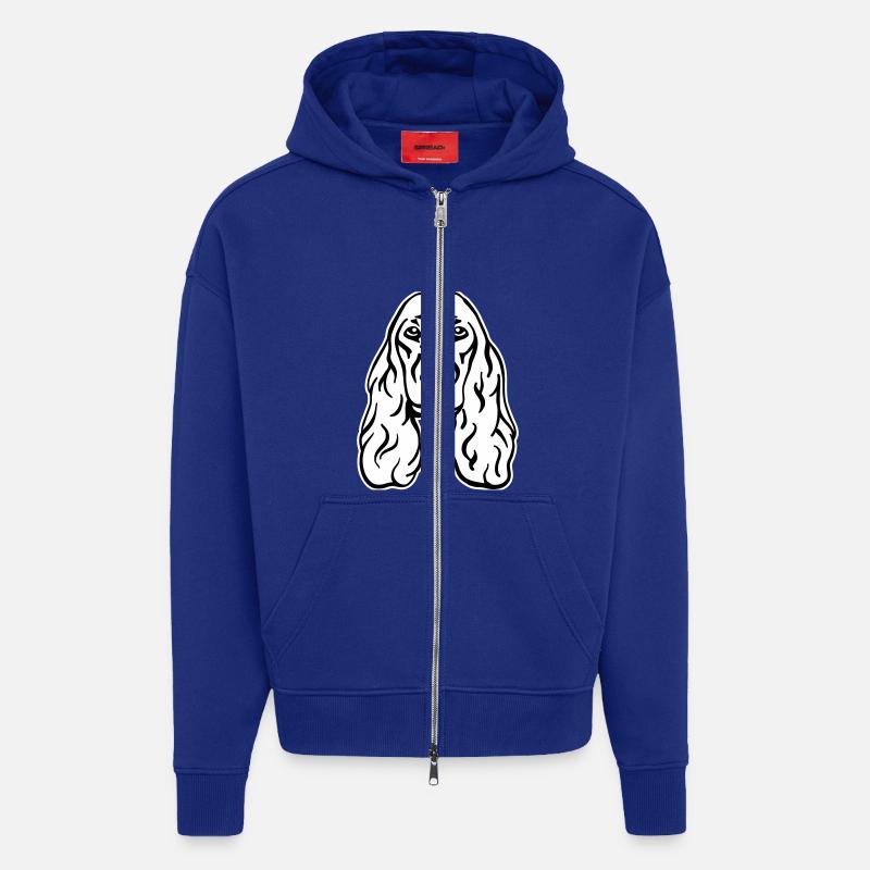 Cocker Spaniel - Zip Hoodie - made by SPREAD - Iconic Blue