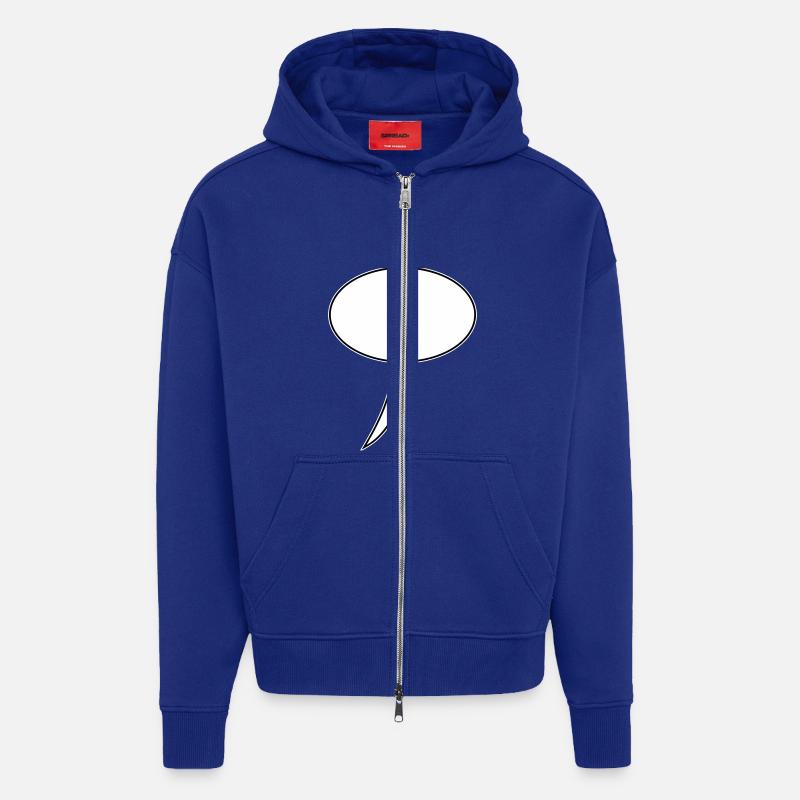 Speech Bubble Design Long - Zip Hoodie - made by SPREAD - Iconic Blue