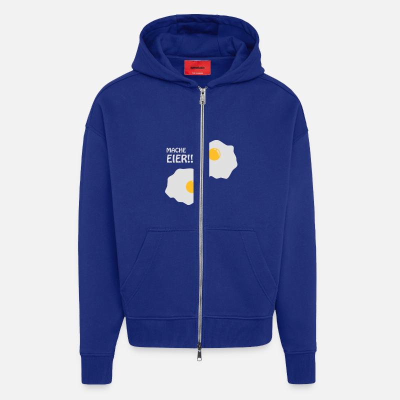 Mache Eier - Zip Hoodie - made by SPREAD - Iconic Blue