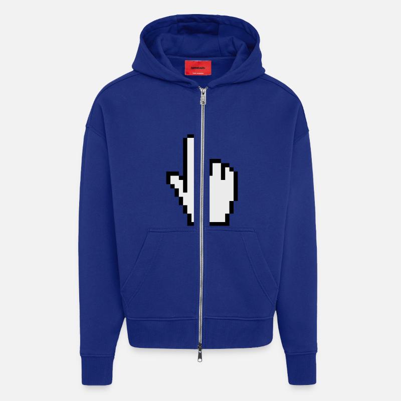 pointer / cursor - Zip Hoodie - made by SPREAD - Iconic Blue