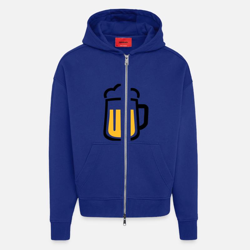 Beer - Zip Hoodie - made by SPREAD - Iconic Blue