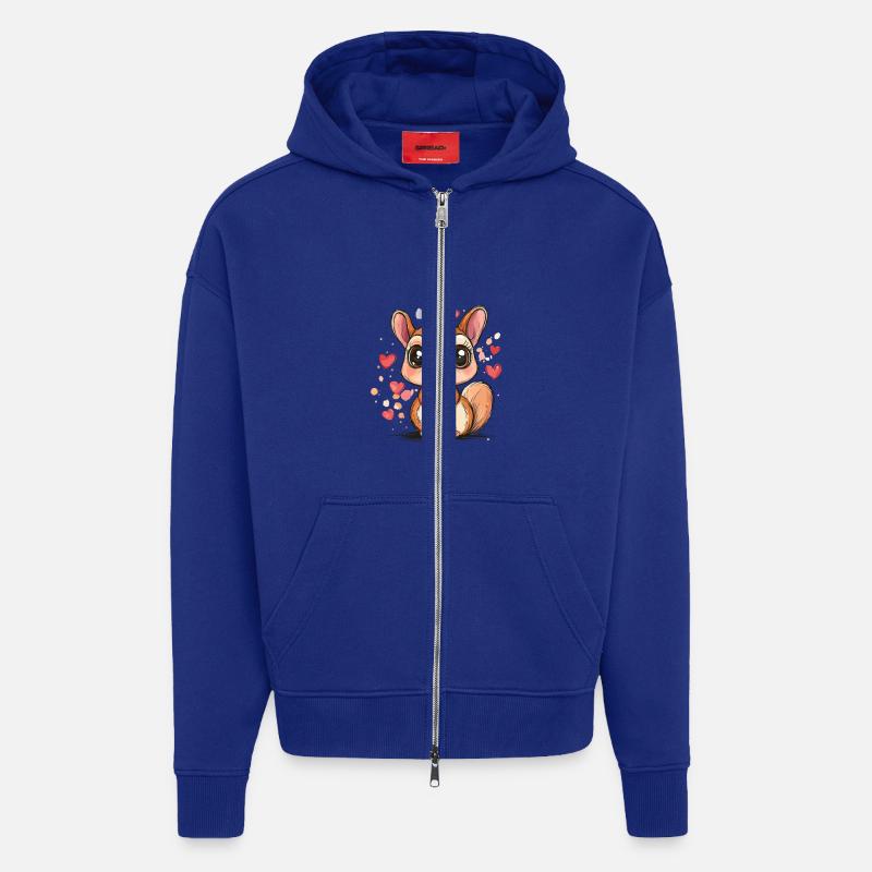 Liebes Eichhörnchen - Zip Hoodie - made by SPREAD - Iconic Blue
