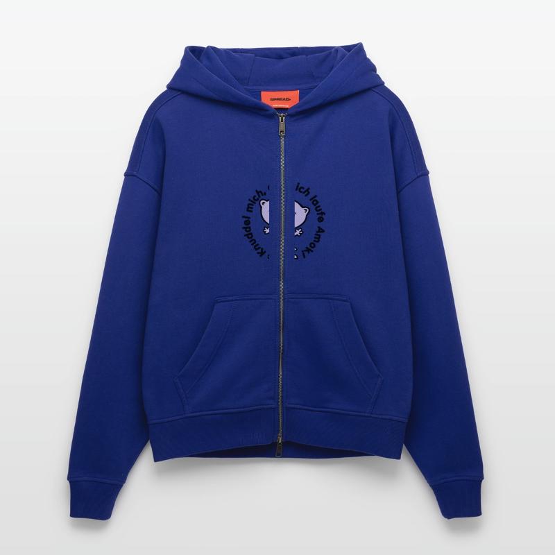 knuddel mich, oder ich laufe amok Zip Hoodie - made by SPREAD