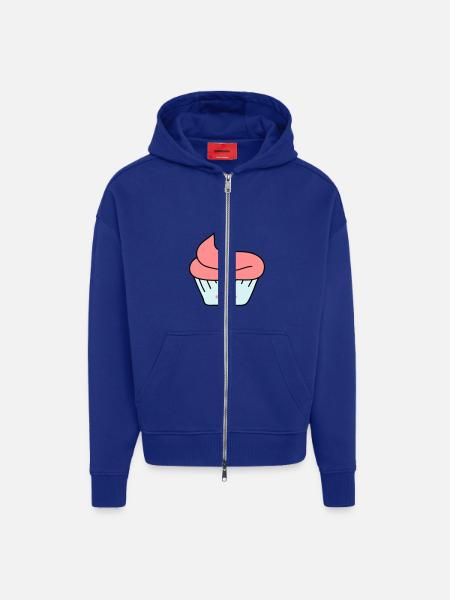 Cute Cupcake - Zip Hoodie - made by SPREAD - Iconic Blue
