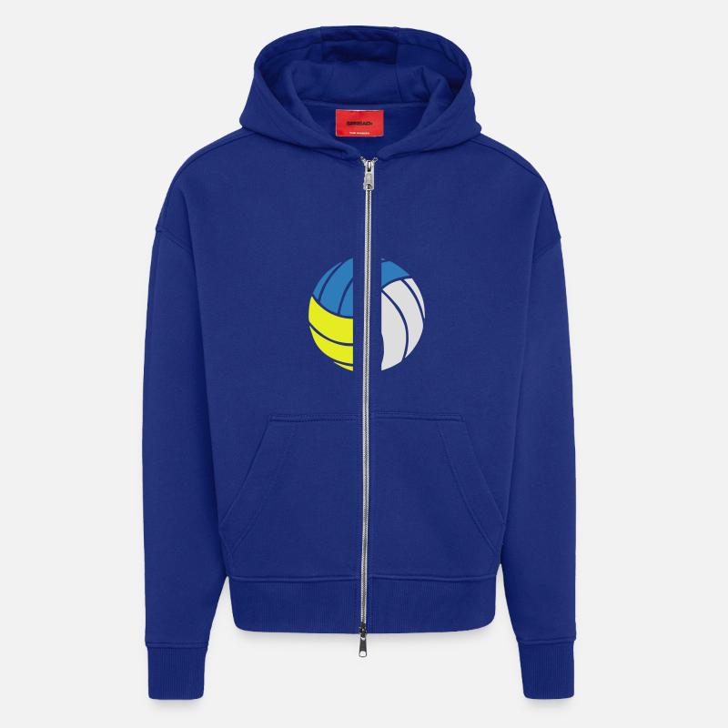 Volleyball - Zip Hoodie - made by SPREAD - Iconic Blue