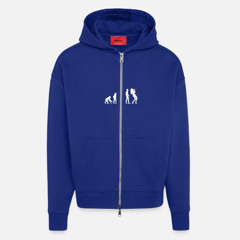 EVOLUTION SÄNGER! - Zip Hoodie - made by SPREAD - Iconic Blue