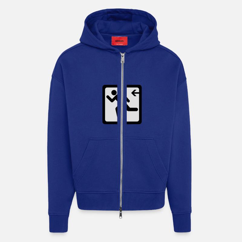 Exit - Zip Hoodie - made by SPREAD - Iconic Blue