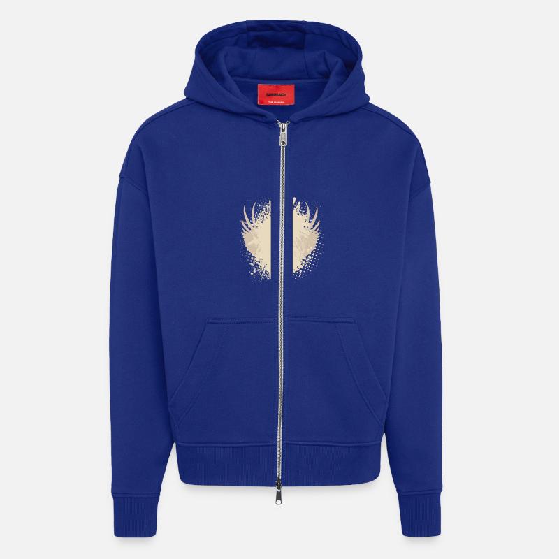 Vector background eu - Zip Hoodie - made by SPREAD - Iconic Blue